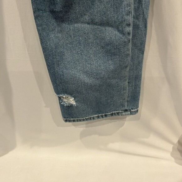 American Eagle Jeans Womens Size 18 Mom Jean Distressed Ripped High Rise Waist - Picture 3 of 16